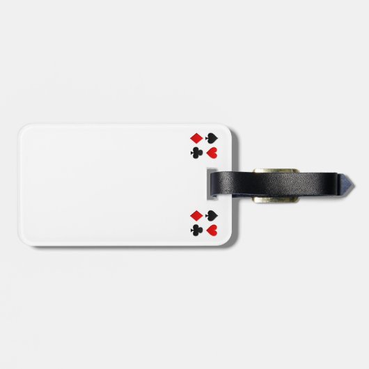 Poker Cards Suits Bagagelabel (Achterkant horizontaal)