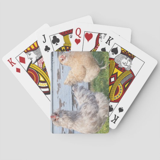 Poker Cards – Two Chickens Cute Farm Play Pokerkaarten (Achterkant)