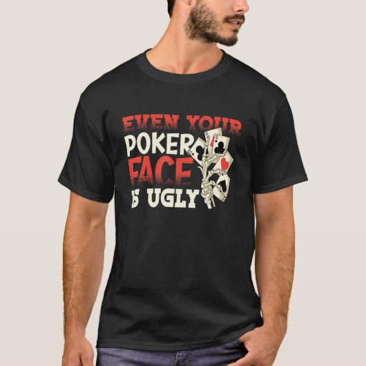 Poker Casino Poker Player Gambling Roulette Retire T-shirt (Voorkant)