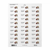 poker , casino , volwassene , retour address stick etiket (Full Sheet)