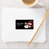 poker , casino , volwassene , retour address stick etiket (Insitu)