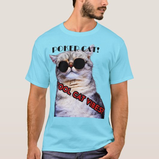 POKER Cat T-shirt! T-shirt (Voorkant)