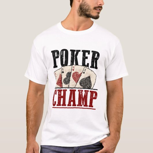 Poker Champ Player Tournament T-shirt (Voorkant)