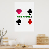 POKER CHAMPION POSTER "GOT GAME" (Keuken)