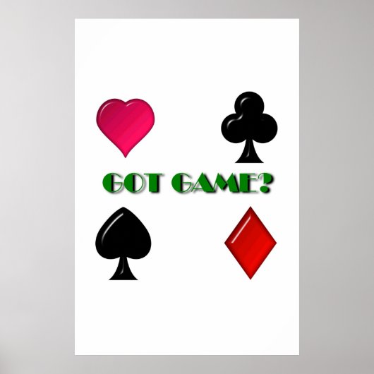 POKER CHAMPION POSTER "GOT GAME" (Voorkant)