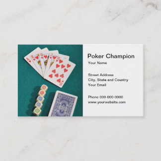 Poker Champion Visitekaartje