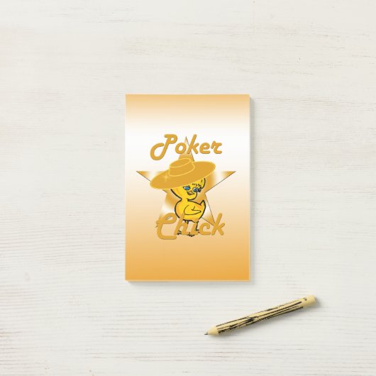 Poker Chick #10 Post-it® Notes (Op bureau)