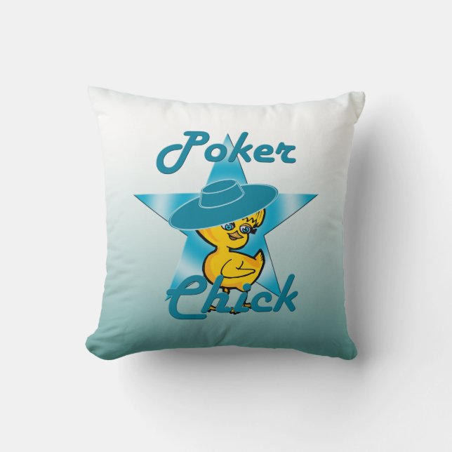 Poker Chick #7 Kussen (Voorkant)