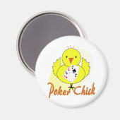 Poker Chick Magneet (Voorkant / Achterkant)