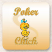 Poker Chick Onderzetter (Voorkant)