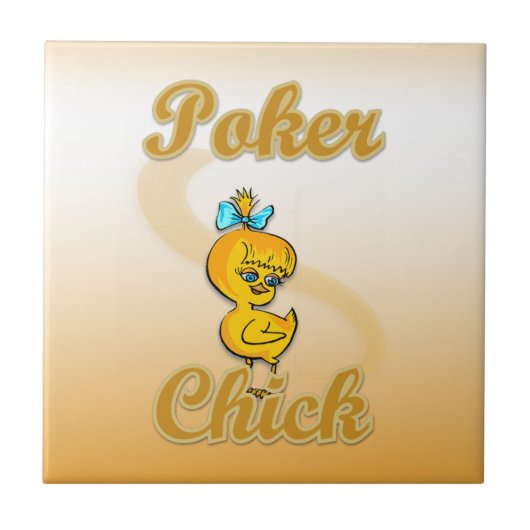 Poker Chick Tegeltje (Voorkant)