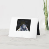 Poker Chimp Champion 3D Effect Birthday Card Kaart (Achterkant)