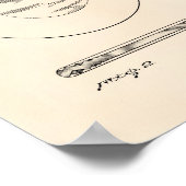 Poker Chip 1944 Patent Art Old Peper Poster (Hoek)