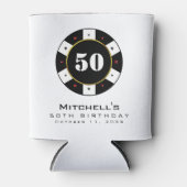 Poker Chip 50ste verjaardag Blikjeskoeler (Voorkant)