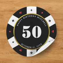 Poker Chip 50ste verjaardag