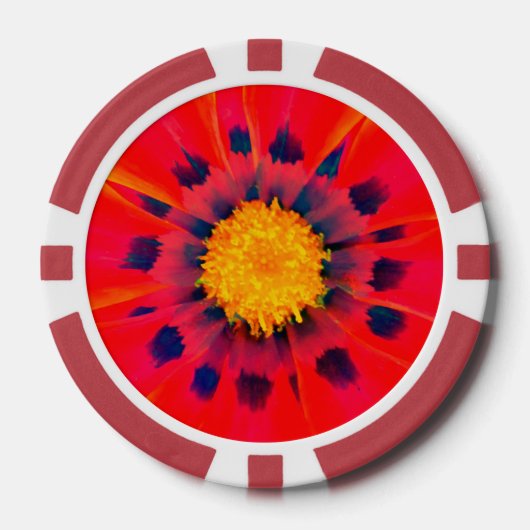 Poker Chip   ABSTRACT FLORA (Voorkant)