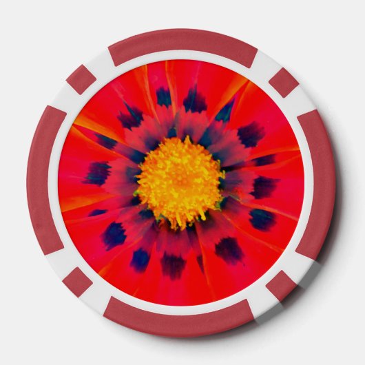 Poker Chip ABSTRACTE FLORA (Achterkant)
