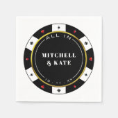 Poker Chip All in Wedding Servet (Voorkant)