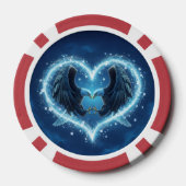 Poker Chip Bald Eagle Heart Forever Custom 2 (Achterkant)
