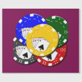 Poker Chip  Cadeaupapier (Vlak)