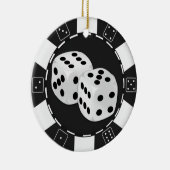 Poker Chip Dice Ornament (Rechts)