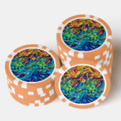 Poker Chip Fluid Kleuren (Opstapeling)