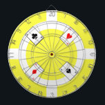 Poker Chip - Geel Dartbord<br><div class="desc">Zoek "wowsmiley" voor meer producten zoals deze.</div>