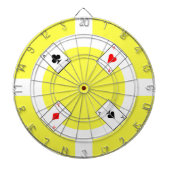 Poker Chip - Geel Dartbord (Voorkant)