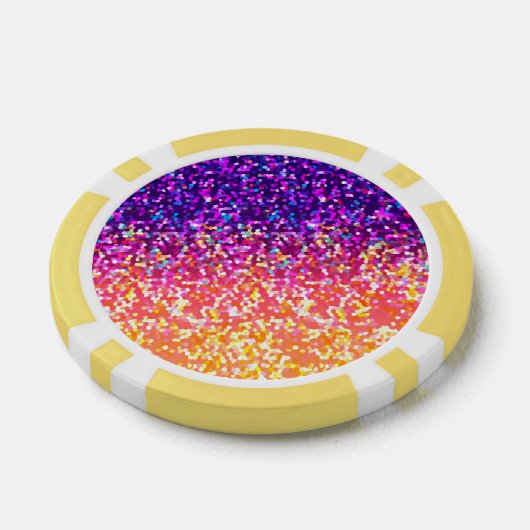 Poker Chip Glitter Graphic (Enkel)