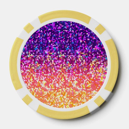 Poker Chip Glitter Graphic (Achterkant)