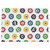 Poker Chip gokcasino patroon Large Cadeautasje (Achterkant)