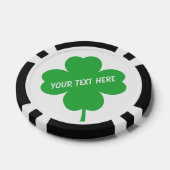 Poker chip golfbal marker met Lucky Clover logo (Enkel)