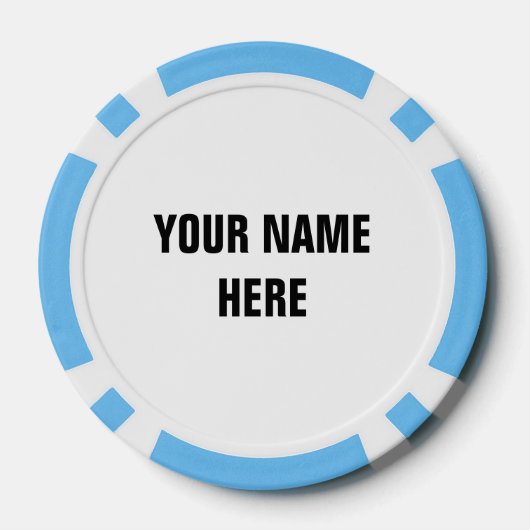 Poker chip golfbal marker met rood hart logo (Achterkant)