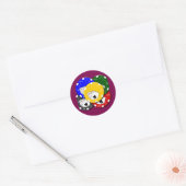 Poker Chip  Klassieke Ronde Sticker (Envelop)