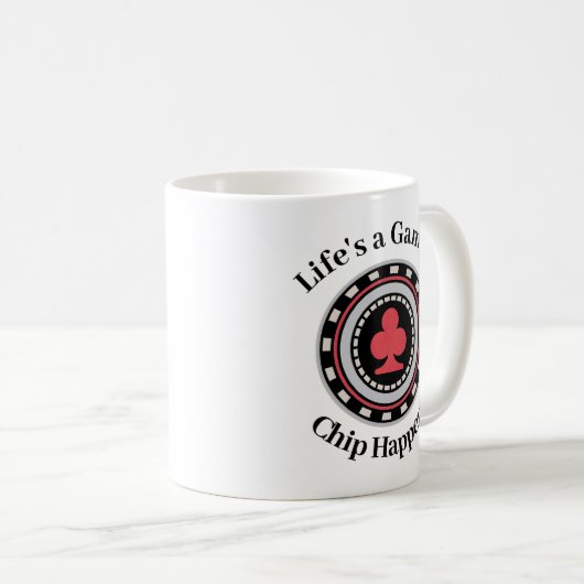 Poker Chip Koffiemok (Voorkant rechts)