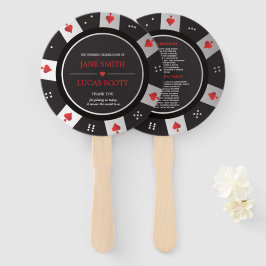 Poker Chip Las Vegas Casino Thed Wedding Program Handwaaier