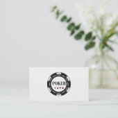 Poker Chip Magie Goochelaar Kaarttruc Ontwikkeling Visitekaartje (Staand voorkant)