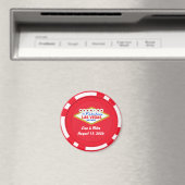 Poker Chip Magneet Getrouwd in Las Vegas (Insitu (Vaatwasser))