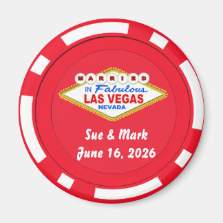 Poker Chip Magnet Married in Las Vegas 2022