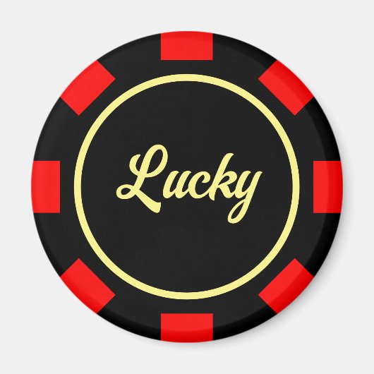 Poker chip marker koelkast magneten (Voorkant)