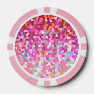 Poker Chip Mozaïek Sparkley Textuur