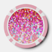 Poker Chip Mozaïek Sparkley Textuur (Achterkant)