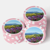 Poker Chip Mt Tamalpais Paarse Bloemen (Opstapeling)