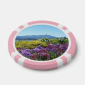 Poker Chip Mt Tamalpais Paarse Bloemen (Enkel)