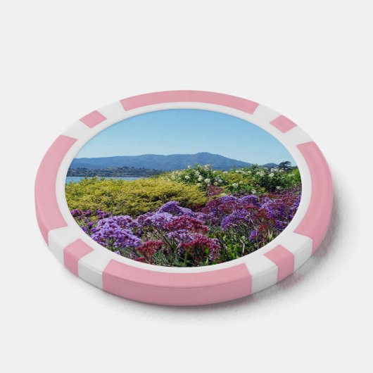 Poker Chip Mt Tamalpais Paarse Bloemen (Enkel)