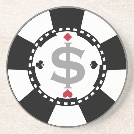 Poker Chip Onderzetter (Voorkant)