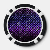Poker Chip Paarse Crystal Bling Strass (Achterkant)