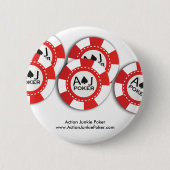 Poker Chip Pin Ronde Button 5,7 Cm (Voorkant)