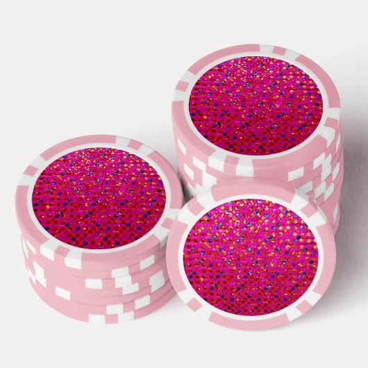 Poker Chip Polka Dot Sparkley Jewels (Opstapeling)