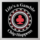 Poker Chip Poster (Voorkant)
